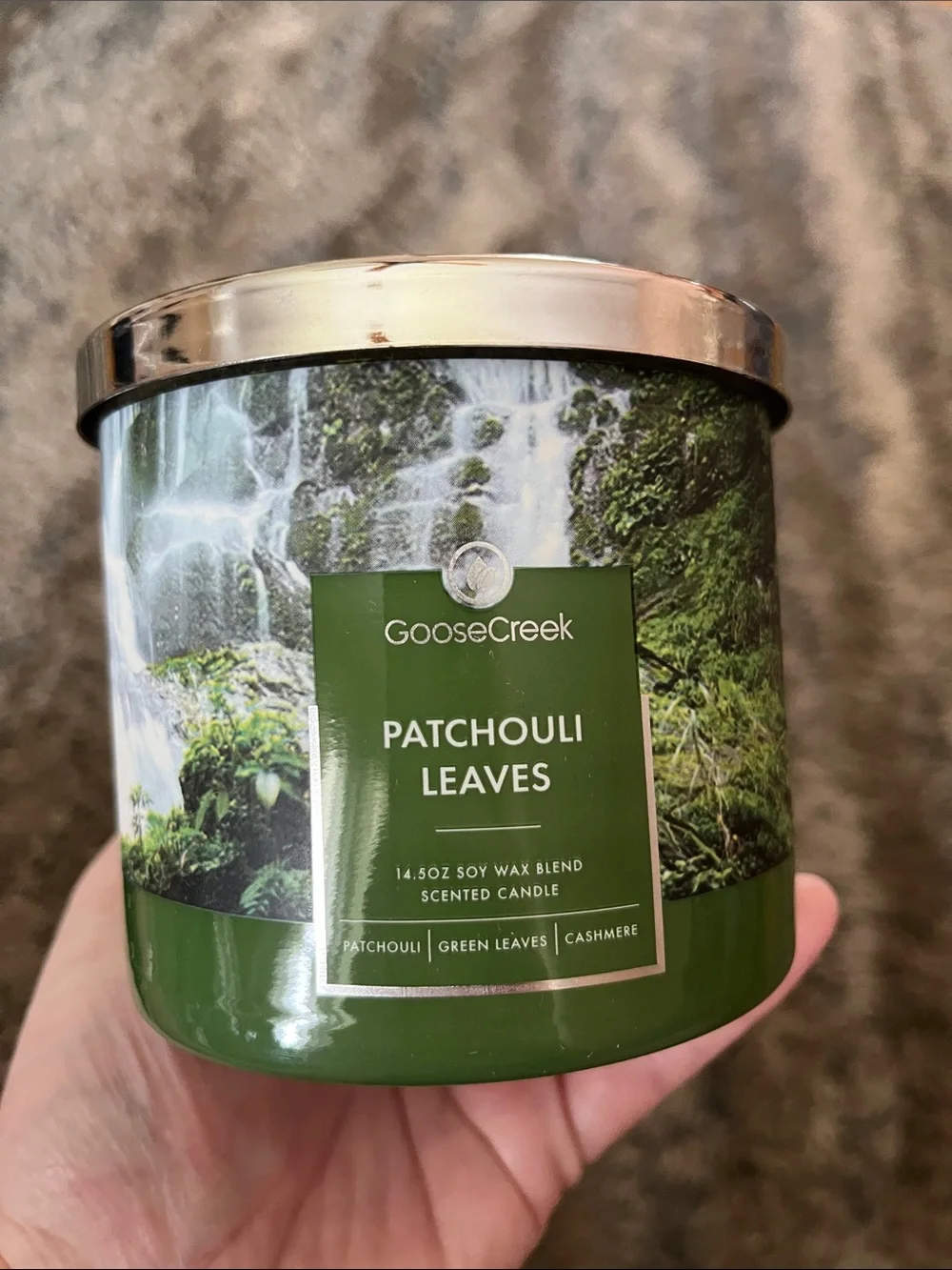 Patchouli Leaves Scented Candle Goose Greek